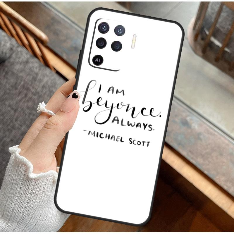 The Office Inspired Quotes Phone Case For Oppo A16 A76 A78 A96 A58 A18 A38 A98 A17 A77 A80 A40 A60 A74 A94 A54 A15 A57S
