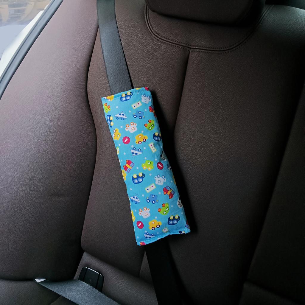 Safety Seat Belt Pillow Car Belt Cushion Pad Vehicle Shoulder Protector for Children Soft Seat Belt Strap Cover Headrest