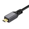 HDMI-compatible 4K Coiled Cable, HDMI-compatible 2.0 Version High Speed Cable, Male to Male Adapter Spring Spiral Cord