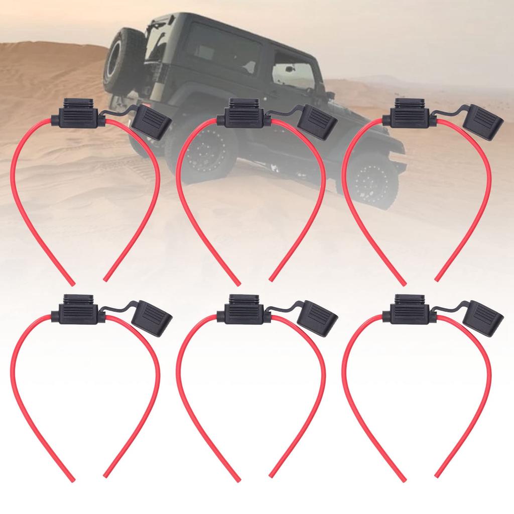 10 Sätze Inline-Sicherungshalter Kabelbaum Sicherungshalter ATC ATO Inline Automobil-Sicherungshalter (18AWG 10A)