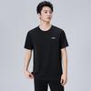 Li-Ning Solid Color Logo Crew Neck T-Shirt Men Tops Black AHST687-2