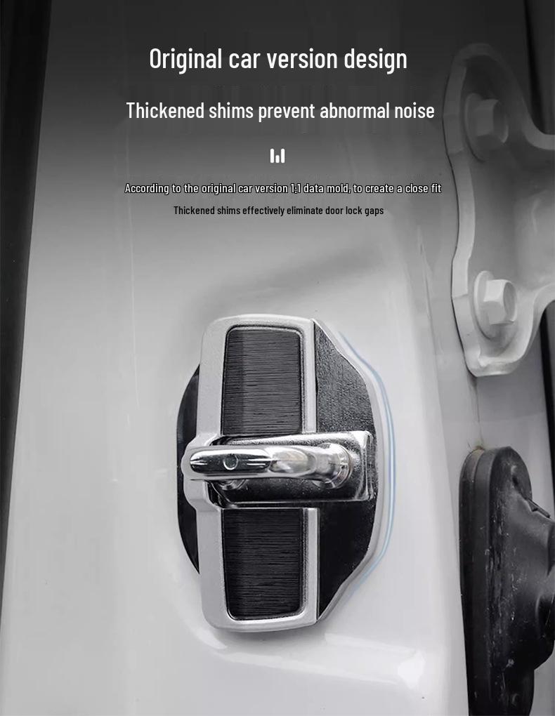 Honda Accord/Civic/Fit TRD Door Lock Buckle Cover for Noise Reduction & Interior Decoration