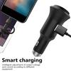 QC3.0 Fast Charging Car Charger Adapters Double USB Port with Carbon Monoxide Detection & Window Broken Function