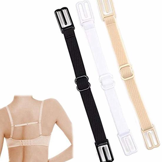 Women Non Slip Elastic Bra Strap Holder Adjustable Band Buckle Racer Back Clip