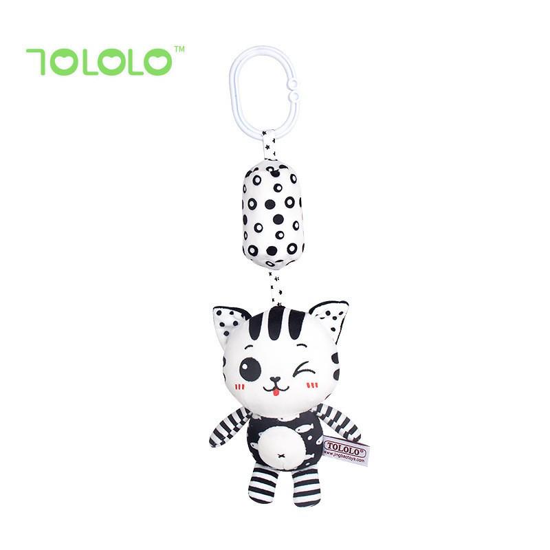 TOLOLO Baby Cartoon Animal Black & White Crib Mobile Toy