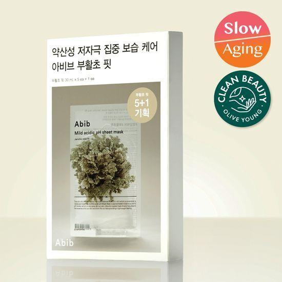 ABIB Mildly Acidic pH Sheet Mask Resurrection Fit 5 Sheets (+1 Sheet Free)
