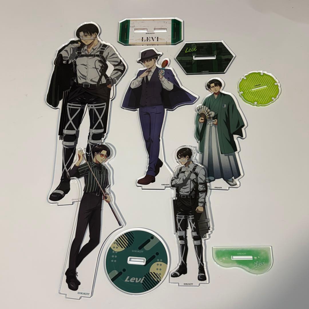 Used Attack on Titan Corporal Levi Acrylic Stand Acsta Levi Bulk Sale