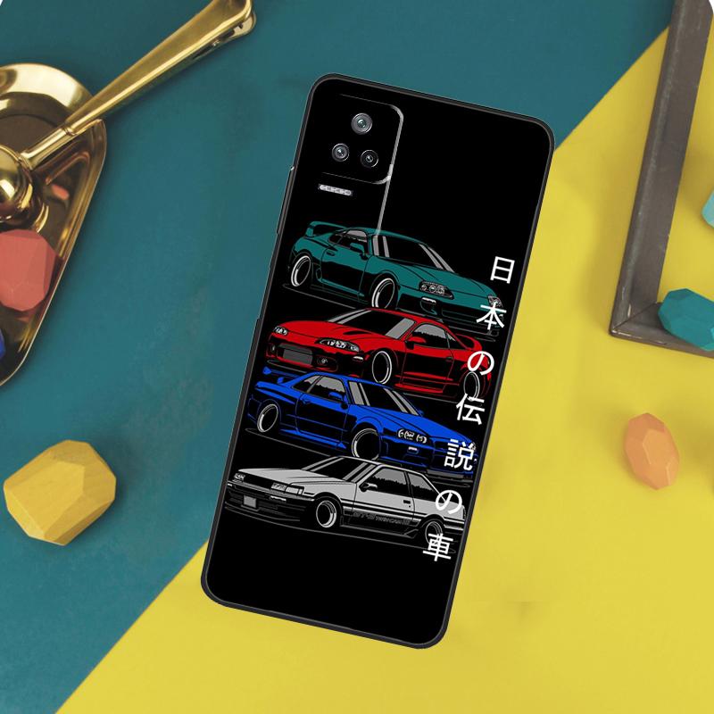 JDM Car Case For Xiaomi 15 14 13 Ultra 11T 12T 13T 14T Pro POCO X7 Pro X3 X5 X6 F5 F6 M6 Pro Funda
