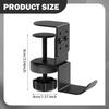 Clamp on under Desk Headphone Stand Hanger Height Adjustable Multipurpose Organizer Headset Holder