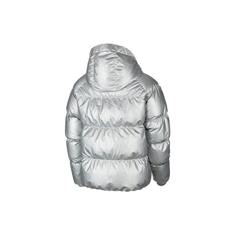 Nike Down Jackets Men's Silver Hooded Moderate Down Jacket BV4709-096