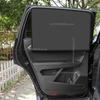 1/4pcs Magnetic Car Sunshade Cover Summer UV Protection Side Rear Window Curtain Black Mesh Sun Shade Cover Auto Car Accessories