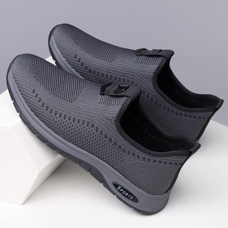 Spring Summer New Mesh Shoes for Men Solid Color Fashion Casual Sneakers Male Breathable Designer Running Sports Shoes Man