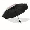 Spring Delight: Watercolor Butterfly & Floral Wall Art PrintUmbrella, Portable 3-Fold Compact Umbrella for Men & Women Gift