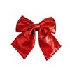 Large Sparkling Glitter Christmas Bow Solid Color DIY Christmas Tree Bowknot Ornaments Christmas Tree Topper Rustic