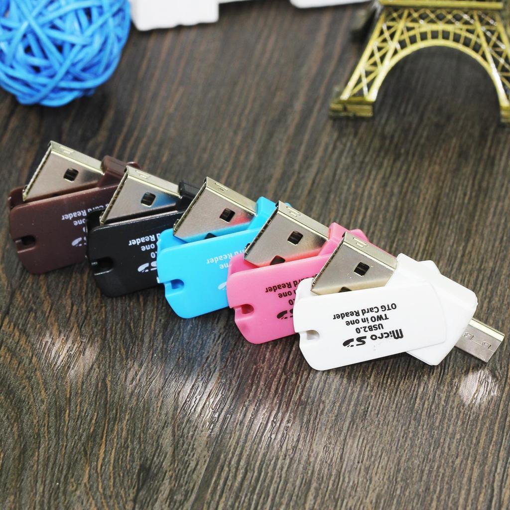 All-in-One Aluminum Alloy High-Speed SD/TF/MS/PSP Card Reader for Mobile Phones and Cameras