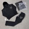 Set Felpe Uomo Donna Abbinati Tute da Jogging Felpa con Cappuccio Stampata Pantaloni
