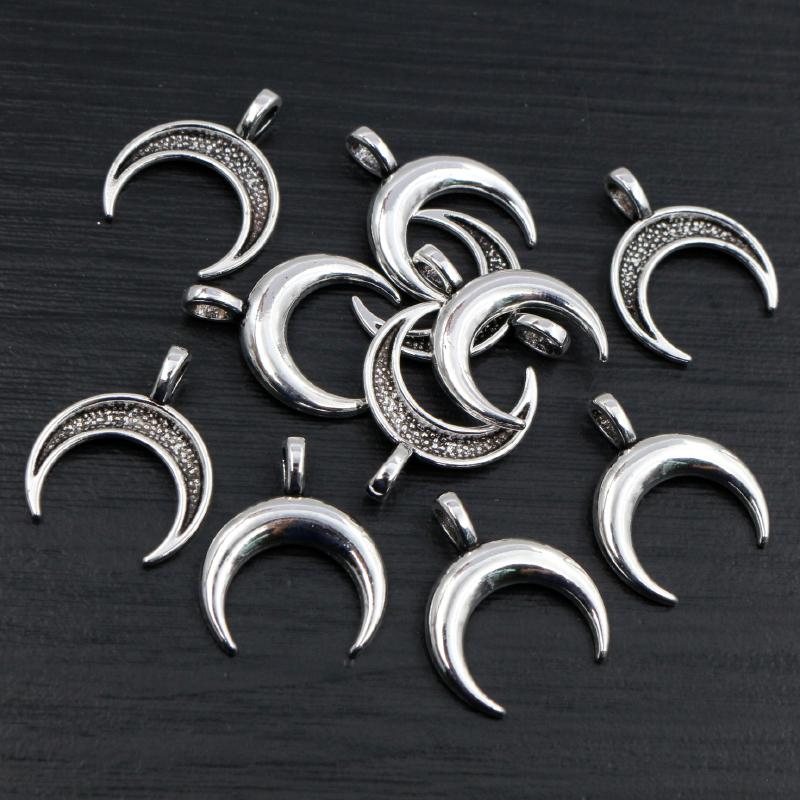 New Fashion Antique Silver Plated Bird Moon Heart Deer Chrams Metal Alloy Pendant DIY Charms DIY Jewelry Making Findings