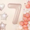 Caramel Number 7 Foil Balloon 100Cm