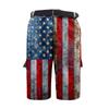 Men's Independence Day Printed Multi Pocket Workwear Shorts
