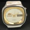 ORIENT AUTOMATIC JAPAN 46941 MENS VINTAGE WHITE COLOR DIAL WATCH a704848-1