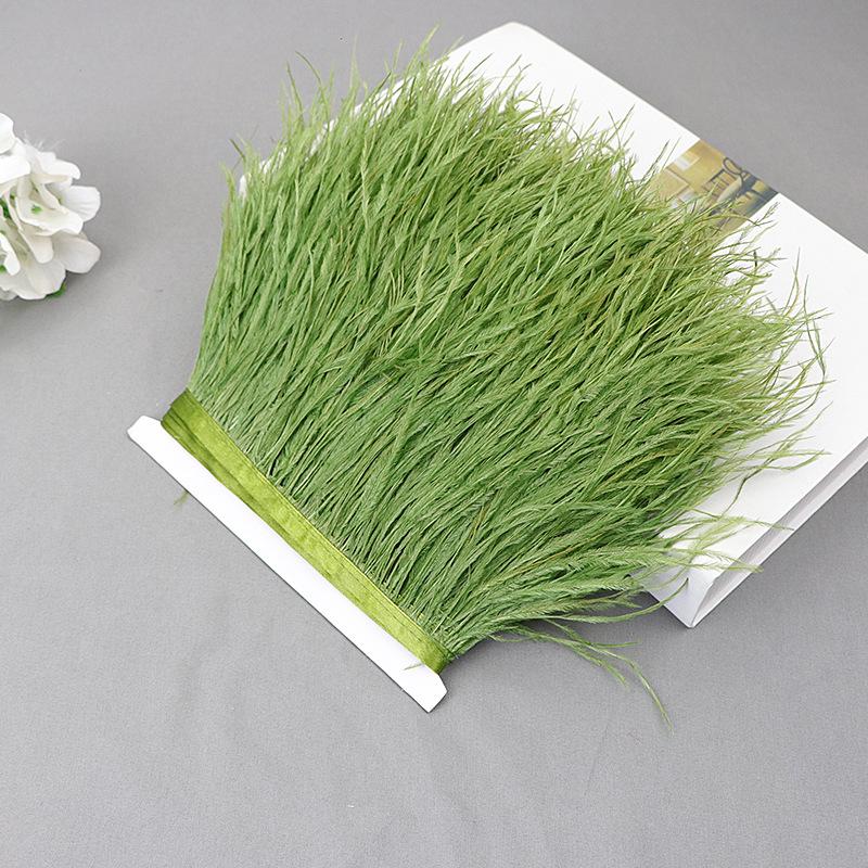 Ostrich Feather Lace Cloth Bandwidth 10-15Cm Stage Performance Clothing Decoration Accessories Lace Feather Ribbon