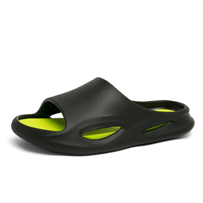 

Мужские сандалии Шлепанцы EVA Повседневные сандалии Домашние тапочки Тапочки для улицы 44 чёрный/зелёный