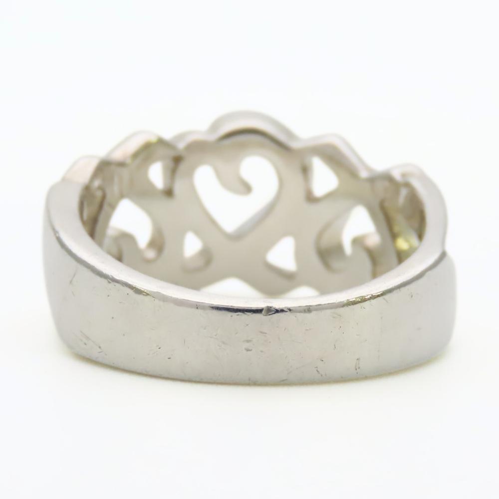 Used TIFFANY&Co. Ring Loving heart triple Paloma Picasso EU#50 Silver925 4.7g Silver Accessories