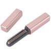 Mini Flat Iron USB Rechargeable 15S Heat Up Cordless Small Hair Straightener for Short Hair Bangs Pink Gold
