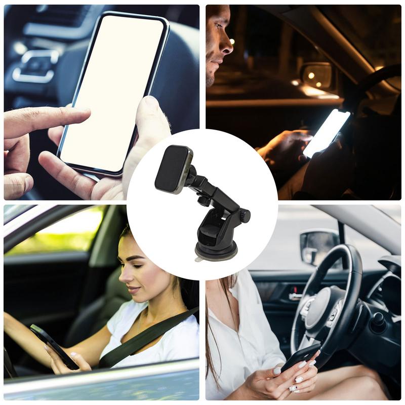 Dashboard Cell Phone Holder Magnetic Anti-Slip Phone Mount Shockproof Cell Phone Holder Multipurpose Phone Support For Dashboard
