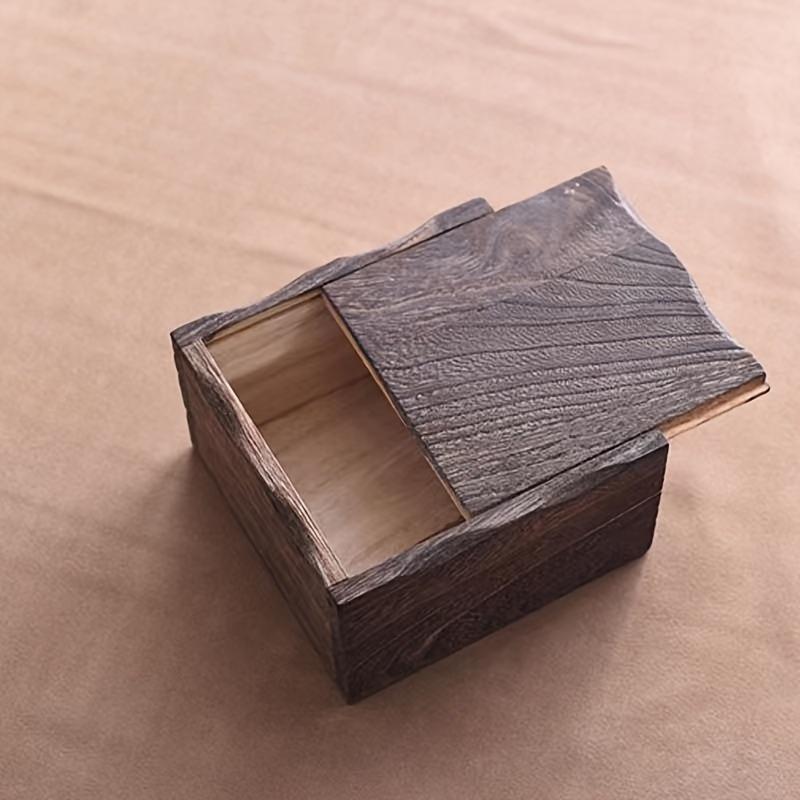 1pc Wood Jewelry Box Keepsake Box Decorative Antique Watch Box Jewelry Storage Box Trinket Organizer for Charms