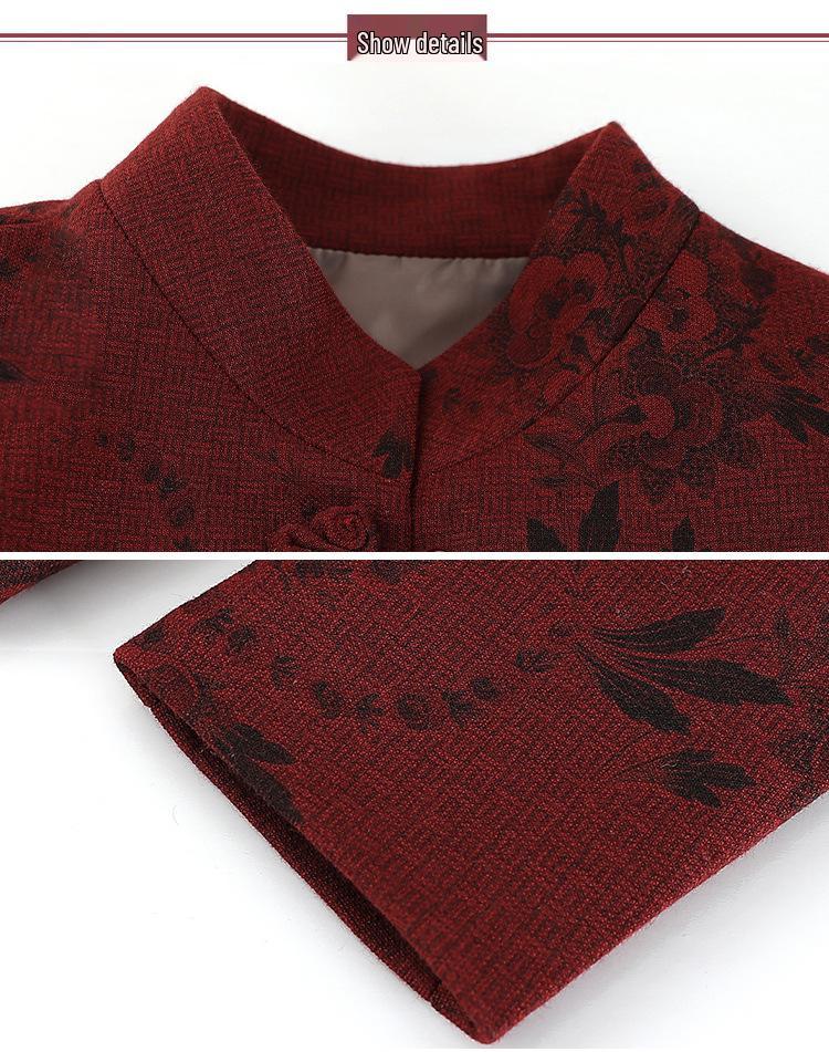 2025 Stylish Spring and Autumn Coat for Middle-Aged and Elderly Women