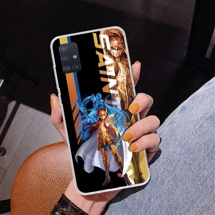 Anime Saint-Seiya Phone Case For Samsung Galaxy A52 A32 A22 A12 A51 A31 A50S A30S A20S A10S Note 20 Ultra 10 Plus S10 A72 A71 Ga