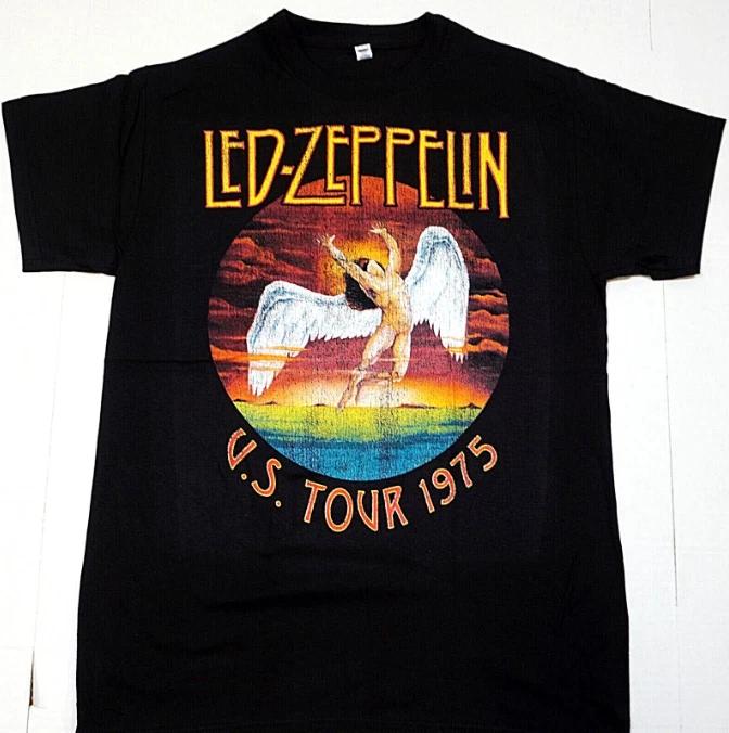 Led Zeppelin Classic Rock Shirt, Plant Page Bonham Tee, Men’s Black T-Shirt XXL