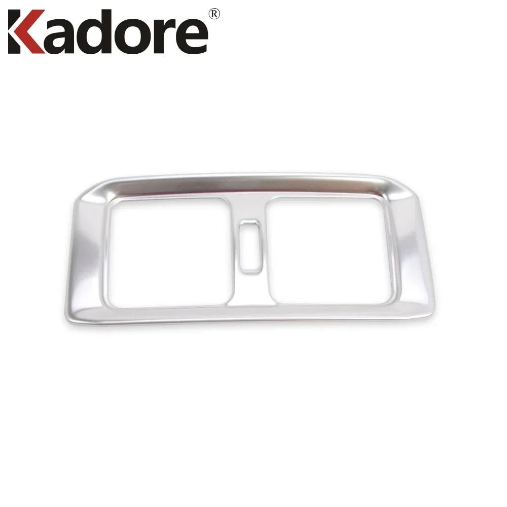 For Toyota RAV4 RAV 4 - 2024 Wood Grain Car Armrest Box Rear Air Condition Vent Outlet Cover Trim Interior Accessories