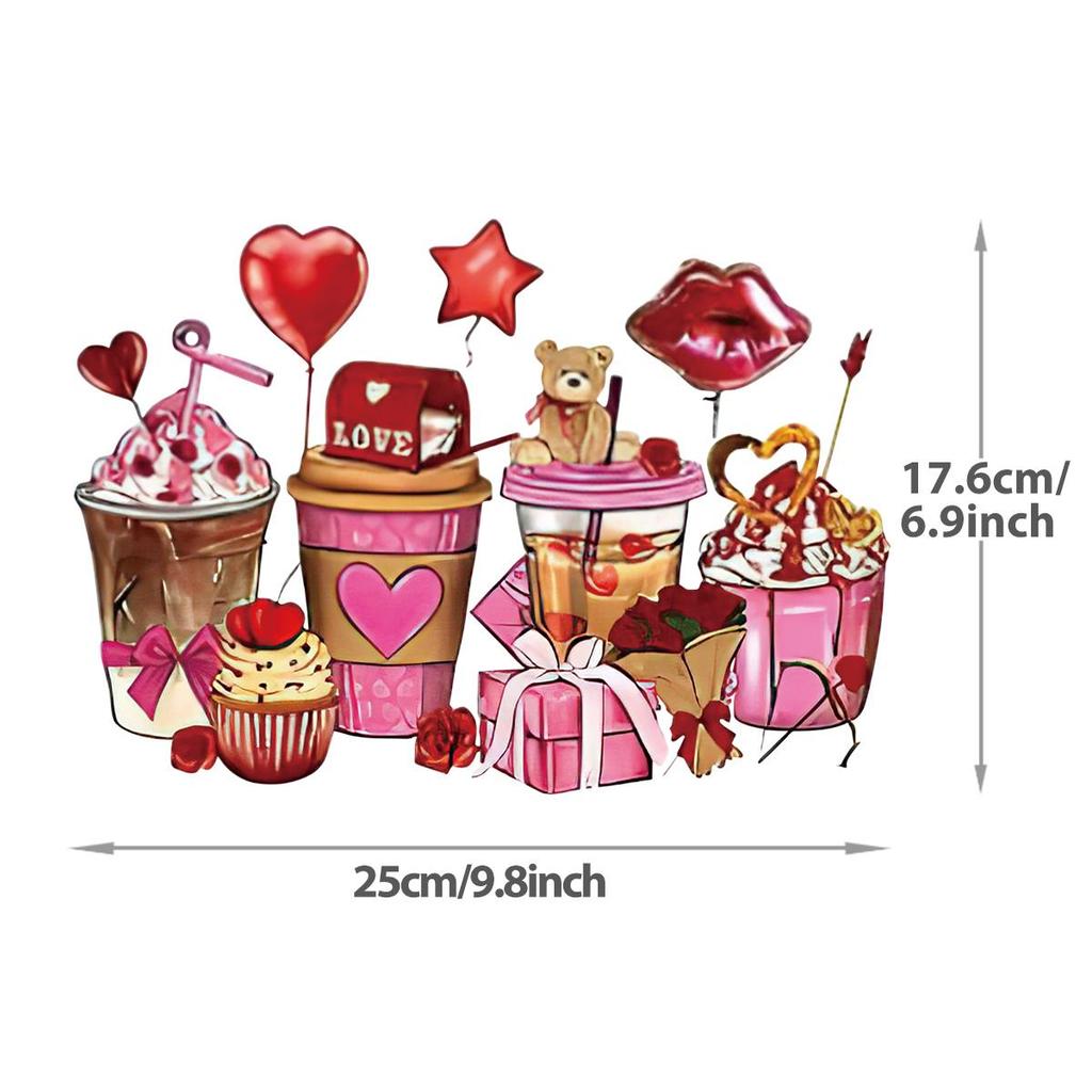 Valentine's Day Gifts: Heat Transfer HTV DTF Customized Couple T-shirts, Heat Press DIY Stickers, Clothing Heat Transfer Stickers