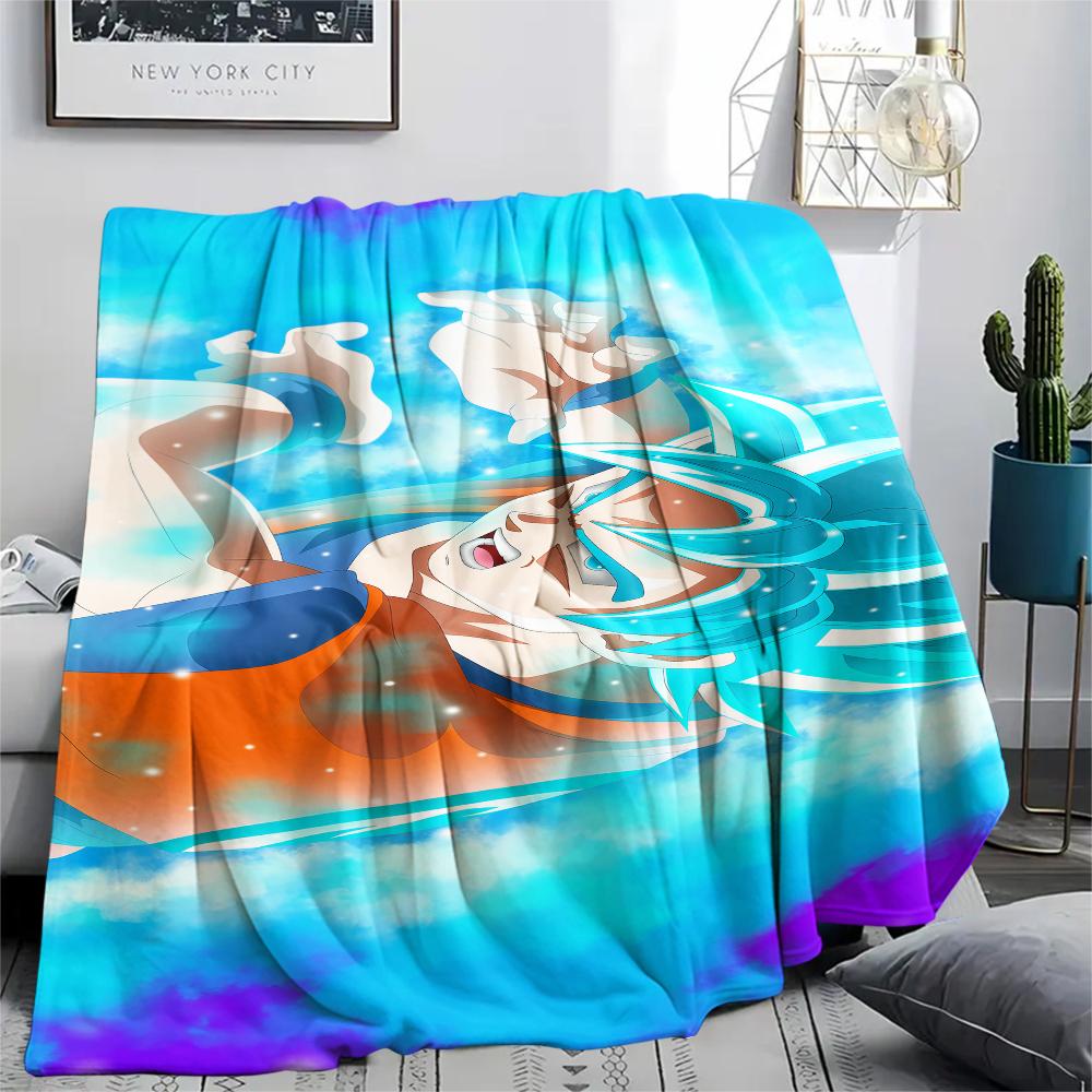 Dragon Ball characters Print Flannel Blanket,High quality Comfortable for All Seasons,Home Decor,Warmth and Comfort,Perfect for Christmas Gifts