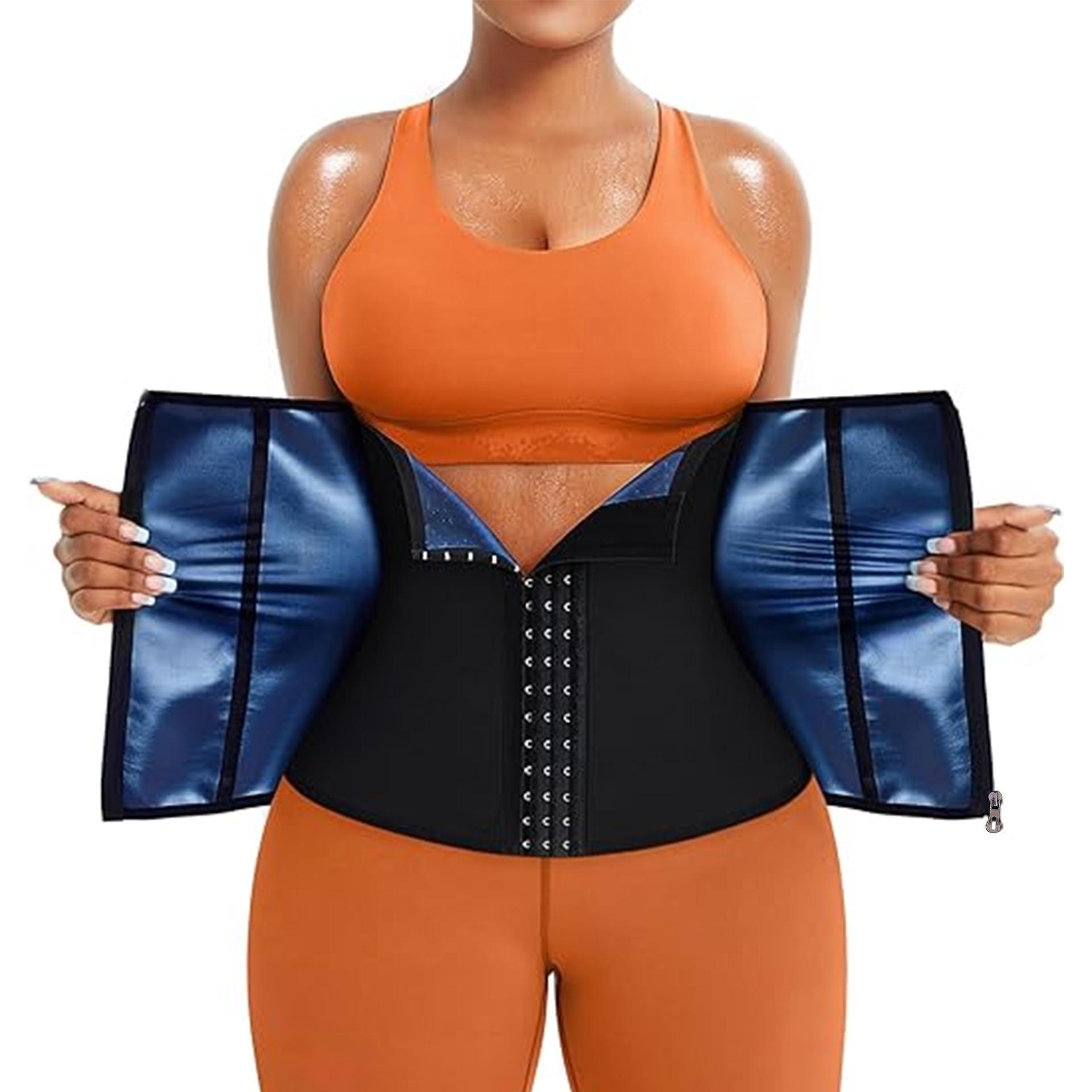

Неопреновый спортивный пояс с пряжкой, корректирующий талию XL чёрный