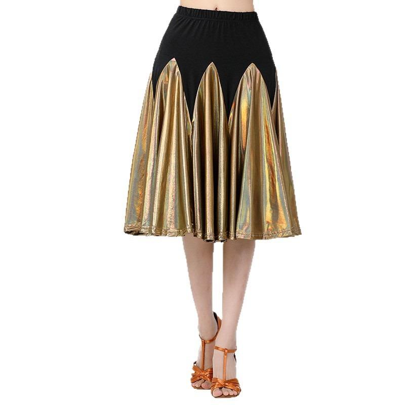 Latin dance suit practice skirt ballroom dance skirt swing skirt dancing medium and long skirt dance performance suit performance skirt