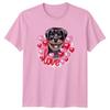 Rottweiler Dog Love Heart Balloons Unisexs TShirt Rottweiler Pet Lovers
