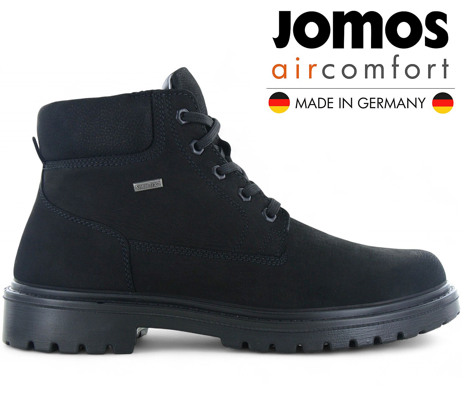 

JOMOS Alpina Boots - Мужские зимние ботинки - Кожа Черный 456807-476-000 ОРИГИНАЛ EU 42 UK 8 чёрный