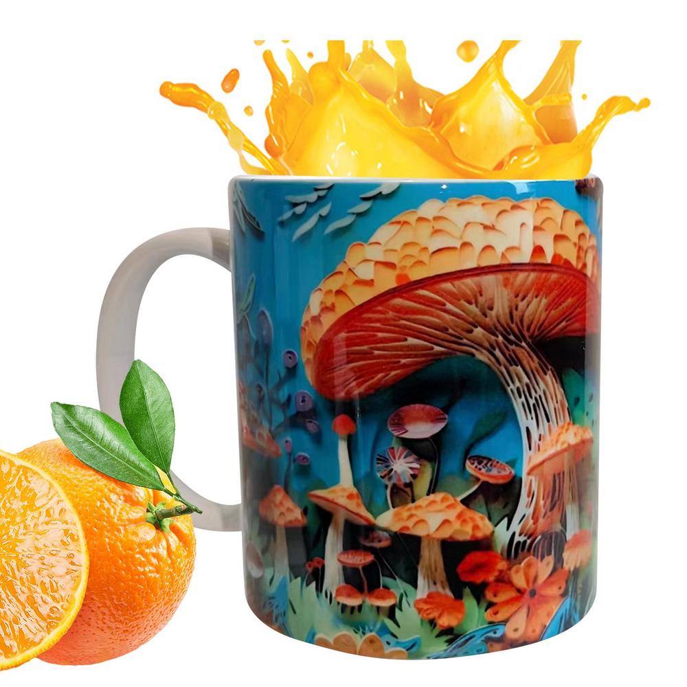 

Кружка Кофе Морская Черепаха 3D Визуальная Печать Кружка для Питья 325мл Керамическая Чашка для Воды Кружка Гриб для Молока и Сока Безопасна для Микроволновой Печи 325ml