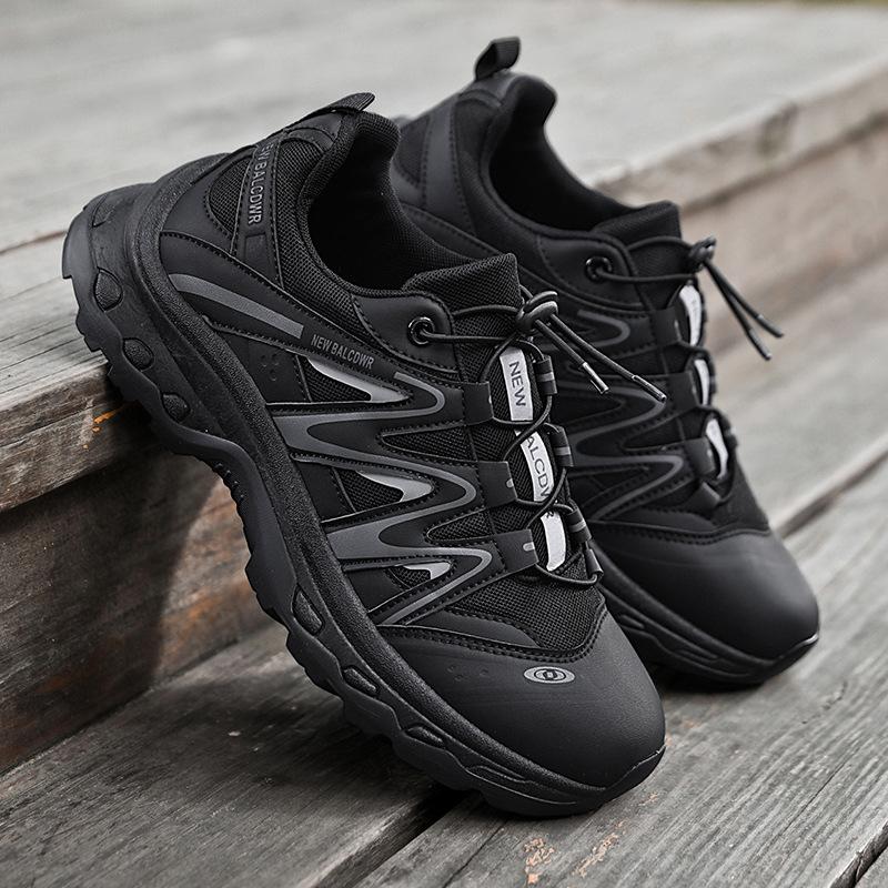 Autumn platform casual sports shoes couple outdoor rock climbing mountain climbing shoes breathable mesh elastic band dad shoes