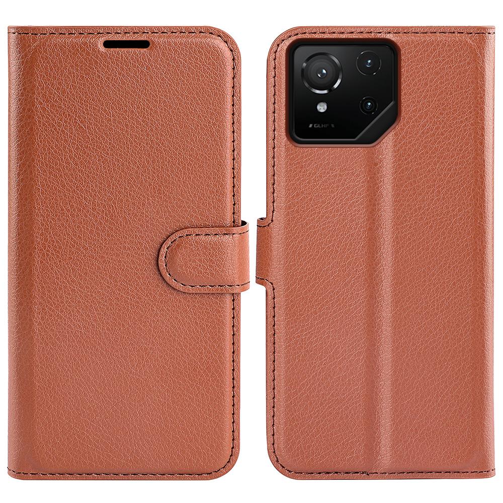 For Asus ROG Phone 9 Pro 5G Case Litchi Texture Shockproof Leather Wallet Phone Cover