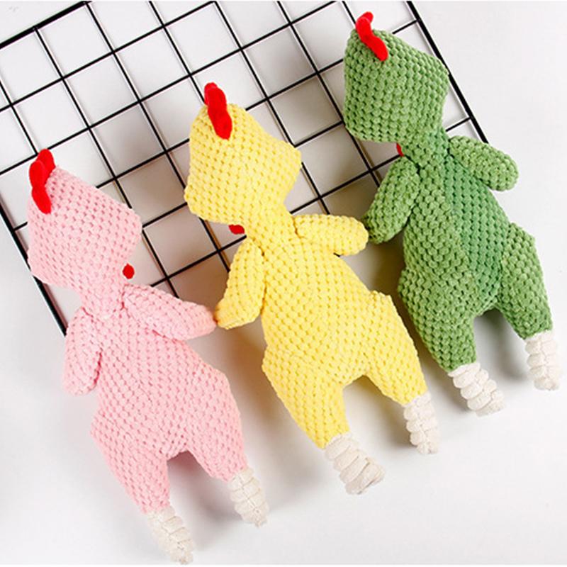 Pet Dog Squeaky Toy For Small Meduim Dogs Gentle Plush Chew Stuffed Animal Shape Bite Resistant Dog Chewing Biting Training Toys