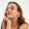 Modern Style Stainless Steel Geometric Earrings For Women Summer