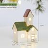 Glowing Ceramic Snow House Christmas Window Display Ornament