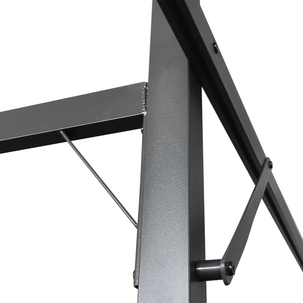 Pergola with Sliding Roof Taupe 395x292x230 Cm