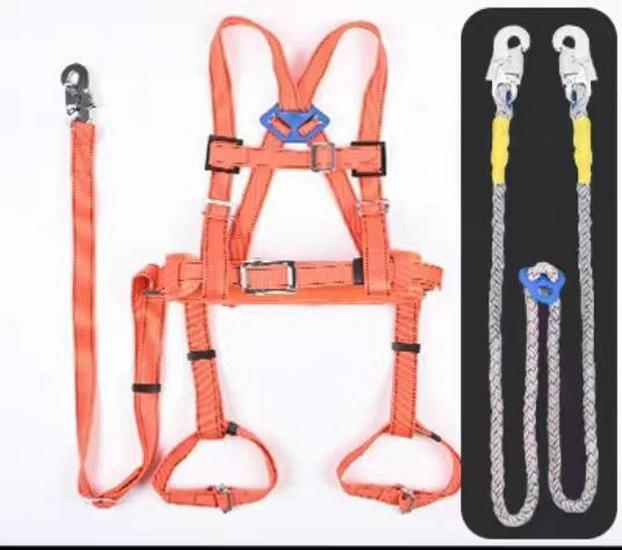 Europejska Uprząż Bezpieczeństwa Elektryka Wysokogórskiego z Konstrukcją Podwójnego Grzbietu i Liną Amortyzującą
