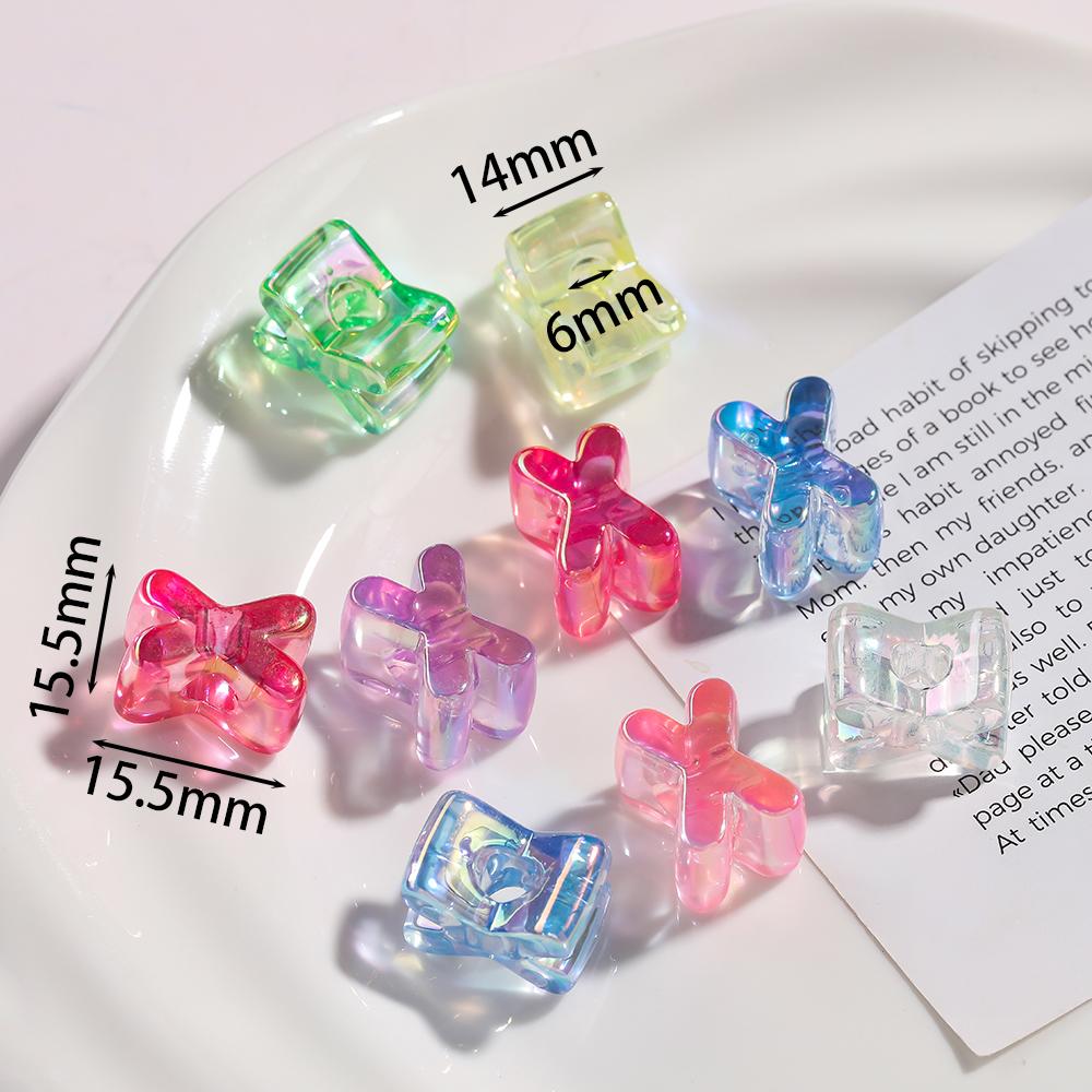 5pcs Transparent Acrylic Letter Beads Random Mixed A-Z Alphabet Spacer Beads for DIY Bracelet Necklace Jewelry Making Findings