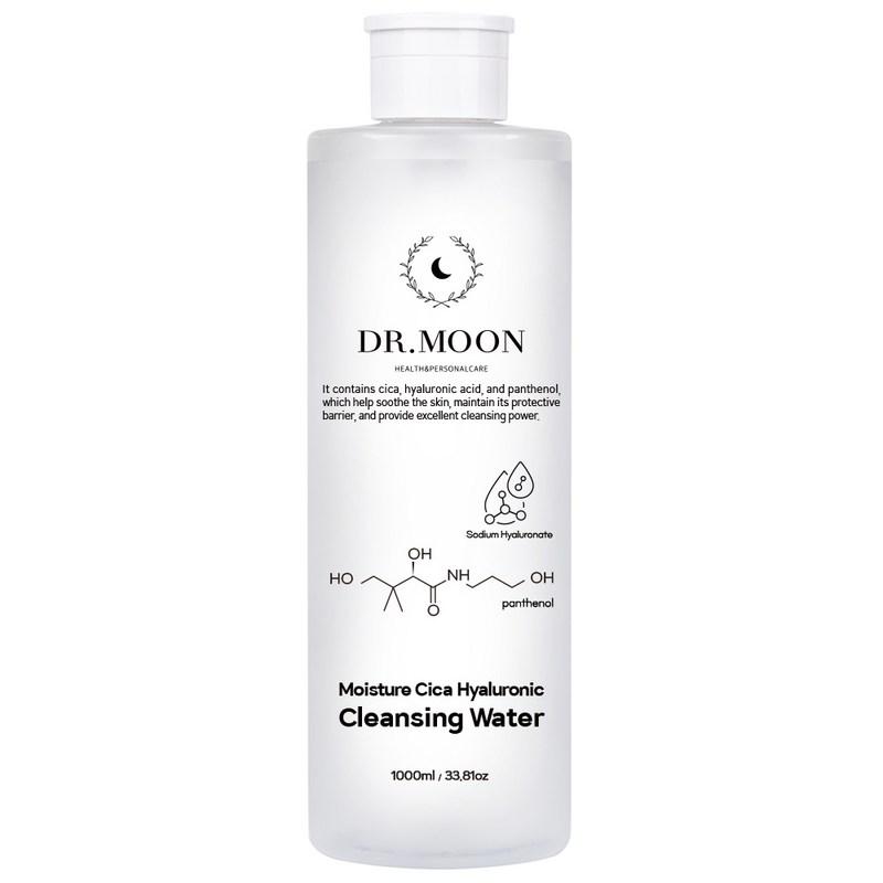 Dr. Moon Moisturizing Cica Hyaluronic Cleansing Water, 1L, 1 Pcs